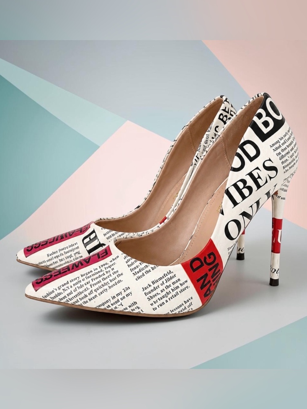 Steve Madden l Flawless, Newspaper l Pumps, Heels, Shoes l Size 8M l EUC